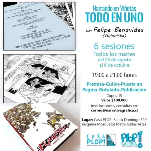 Taller Narrando en Viñetas todo en uno Casa Plop!