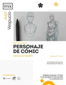 Taller de Creación de Personajes Biblioteca Viva Vespucio