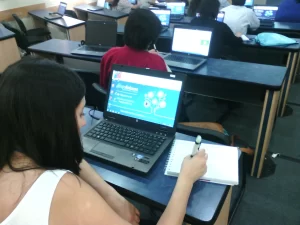 Narrando en Viñetas en ExpoEnlaces del MINEDUC