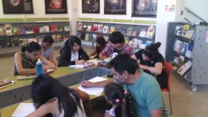Taller Comic para niños y jóvenes biblioteca de Santiago
