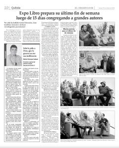 Presentación de Cóndor y Huemul en Expolibros Quillota